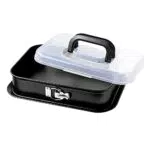 Kaiser Inspiration tortiera a cerniera quadrata 36 x 24 cm teglia rettangolare con coperchio