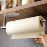 KEGII Portarotolo Cucina, Autoadesivo Portarotoli Cucina da Parete Senza Forature per Cucina e Bagno SUS 304 Acciaio