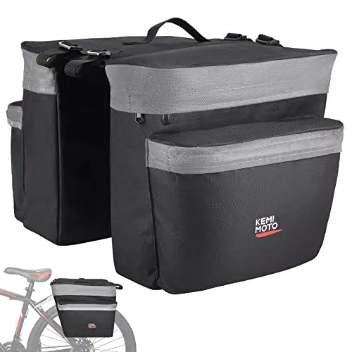 kemimoto Borsa per Bicicletta Borse Bici Posteriore Laterali Multifunzionale Borsa Bicicletta Impermeabile con Striscia Riflettente per Bici da Strada