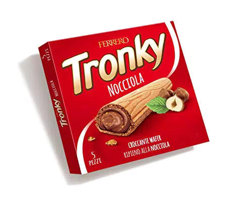Kinder Ferrero Tronky, wafer alla Nocciola, 5 pezzi da 18gr