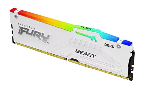 Kingston Fury Beast DDR5 RGB 32GB 5200MT/s DDR5 CL40 DIMM Memoria Gaming per Computer Fissi Modulo Singolo - KF552C40BBA-32