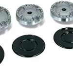 KIT 8PZ BRUCIATORI E PIATTELLI ARISTON INDESIT - NARDI DOPPIO FORO MOD. TQ740ES