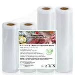 Kitchenboss Sacchetti Sottovuoto Per Alimenti: 4 Rotoli 20|28| x500 cm