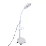 Lampada da terra con ingrandimento 8X, lampada da terra ingrandente con base oscillante a LED ideale per la lettura hobby artigianato banco da lavoro