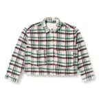 Lee Giacca Cropped Sherpa, Deep Emerald