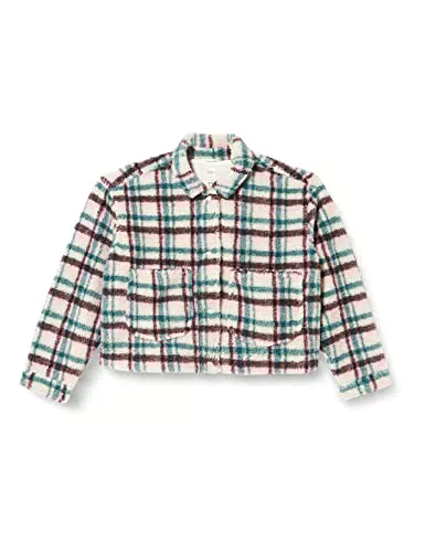 Lee Giacca Cropped Sherpa, Deep Emerald
