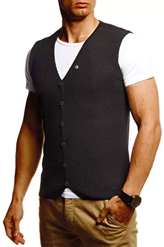 Leif Nelson LN1855 - Gilet da uomo per il tempo libero