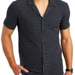 Leif Nelson LN55250 - Camicia da uomo a maniche corte estiva da spiaggia