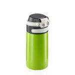 Leifheit Flip Borraccia termica 350 ml, Borraccia acciaio con chiusura ermetica e resistente al calore