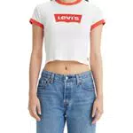 Levi's Giallo/Arancione Graphic Ringer Mini Tee