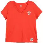 Levi's Graphic Perfect Vneck, Tè, Donna, Rosso, M