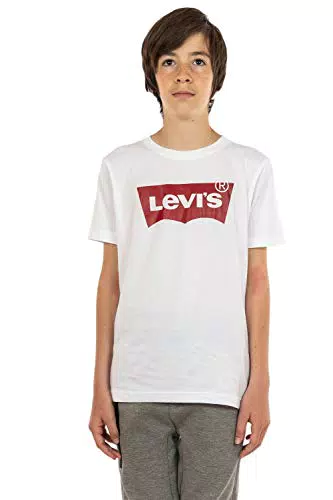 Levi's Lvb Batwing Tee Bambini e Ragazzi, Bianco, 10 anni