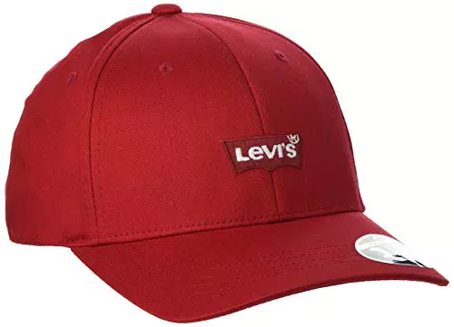 Levi's Mid Batwing Flexfit Cappellopello, Rosso, Unica Uomo