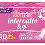 LINES INTERVALLO Ripiegato, Confezione da 44 Proteggislip