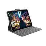 Logitech Slim Folio Custodia con Tastiera per iPad con Tastiera Wireless Integrata - Layout Italiano QWERTY-Layout - Grigio