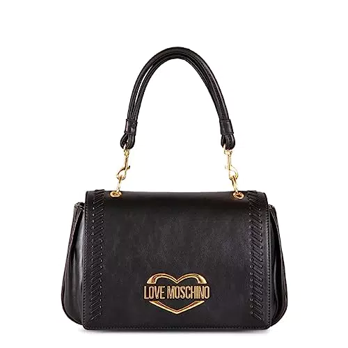 Love Moschino JC4055PP1GLD1, Borsa a Mano, Donna, Nero