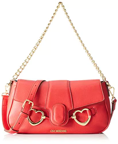 Love Moschino JC4128PP1GLI1, Borsa a Spalla, Donna, Rosso