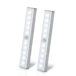 Luci LED Per Armadio, 10 LED, Luce bianca 6500K, Sensore di Movimento