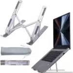 M MU Supporto PC Portatile, Porta PC Pieghevole, Laptop Stand con 6 Tipi di Angoli Regolabili