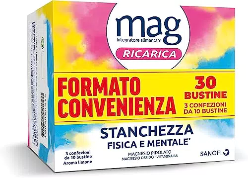 Mag Ricarica, Integratore Alimentare A base di Magnesio Pidolato