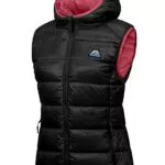 Mapamyumco Piumino da donna leggero con cappuccio, impermeabile senza maniche
