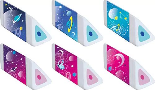 Maped 119512 Gomme Cosmic Kids Pyramide in Blister 3 pezzi