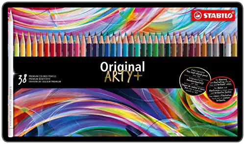 Matita colorata Premium - STABILO Original - Scatola in Metallo da 38 - Colori assortiti