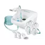 medisana IN 500 inalatore, nebulizzatore a compressore con boccaglio e maschera per adulti e bambini