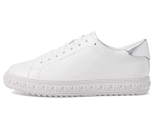 Michael Kors Grove Lace UP, Sneaker Donna, Bianco Ottico