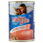 MigliorGatto Bocconcini salmone 405 Grammi