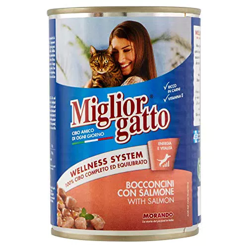 MigliorGatto Bocconcini salmone 405 Grammi