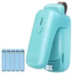 Mini Sigillatore, 2 in 1 Mini Sigillatrice Sacchetti Caldo