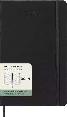 Moleskine Weekly Planner 2023-2024, Agenda 18-Mesi Orizontale