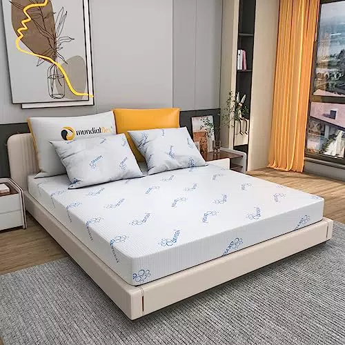 Mundialflex Materasso, Foam, Bianco, 160x190 cm Matrimoniale