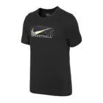 Nike M NK DF Tee Swoosh Maglia Lunga, Nero