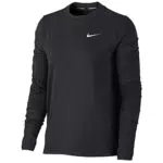 Nike W NK DF Element Crew Maglia Lunga, Black/Reflective Silv