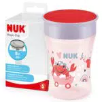 NUK Tazza Magic Cup 8+ mesi 230 ml a tenuta stagna con bordo a 360° senza BPA rosa