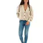 ONLY Onlcarol Nice L/S Cardigan Knt Noos Maglione, Pumice Stone