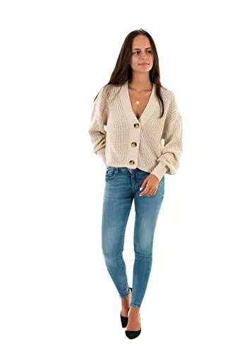 ONLY Onlcarol Nice L/S Cardigan Knt Noos Maglione, Pumice Stone