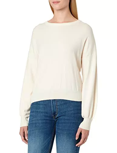 ONLY ONLLELY L/S Pullover Knt Noos, Whitecap Gray/Detail:W. Melange