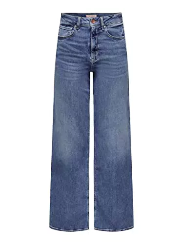 ONLY ONLMADISON Blush HW Wide DNM CRO372 Noos, ONLMADISON Blush HW Wide DNM CRO372 Noos Donna