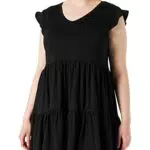 Only Onlmay Life cap Sleeves Frill Dress Jrs Vestito