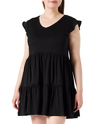 Only Onlmay Life cap Sleeves Frill Dress Jrs Vestito