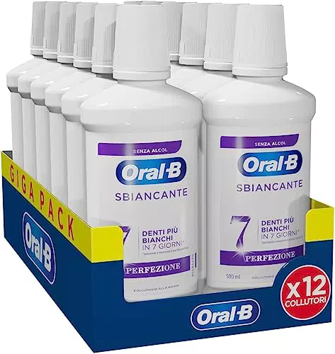 Oral-B Collutorio Perfezione Sbiancante, Gusto Menta
