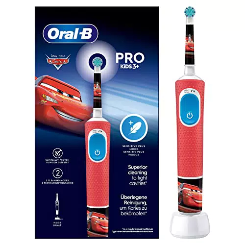 Oral-B Spazzolino Elettrico Ricaricabile Bambini Disney Cars +3 Anni