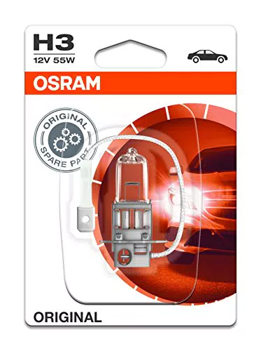 OSRAM Original 12V H3 Lampada alogena per proiettori 64151-01B - in Blister singolo