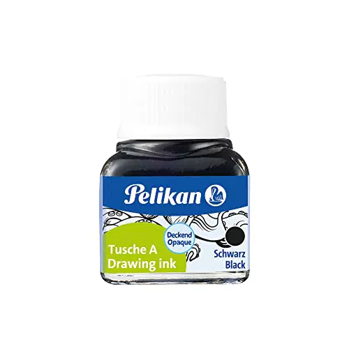 Pelikan 201665 Inchiostro China 523-17, Nero Perla, 10 ml in Vetro