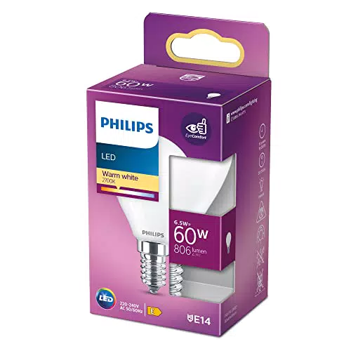 PHILIPS Candela Candela, 6, 5 W, 60 W, E14, 806 lm, 15000 h