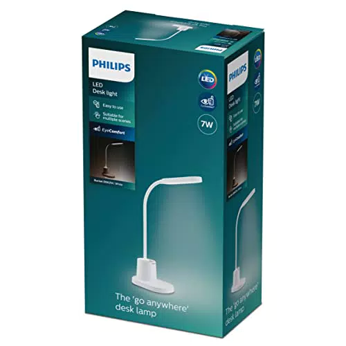 Philips LED Lampada da Tavolo Bucket, Dimmerabile, Batteria da 1400 mA