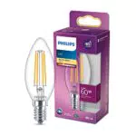 Philips LED Lampadina a Filamento Candela, Equivalente a 60W